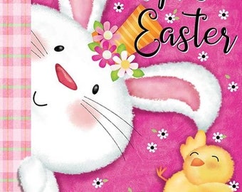 Garden flag, Easter, happy Easter, double sided