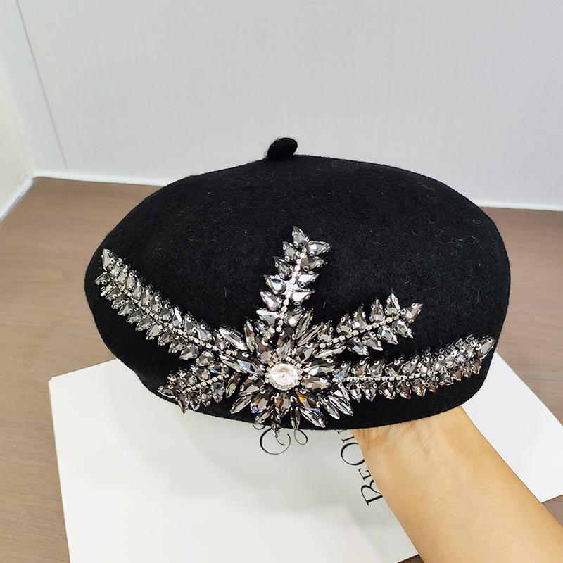 Very unique wool hat with crystals size 56 Accessories | Very Unique Wool Hat With Crystals Size 56  main image 3