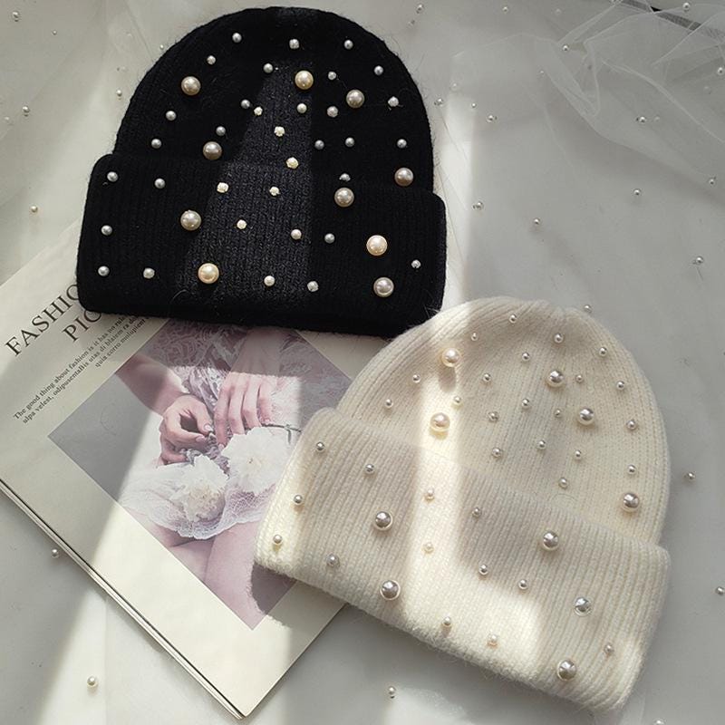 Pearl Beanie - Etsy