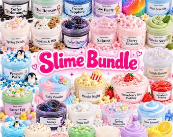 Slime Bundle UK – Choose Your Own or Surprise Slimes, Handmade Sensory Slime Gift Set