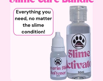 Slime Care Bundle Slime Activator Slime Borax Solution Slime Softener Glycerin Fix Sticky Slime Solution Stiff Slime Solution Tough Slime