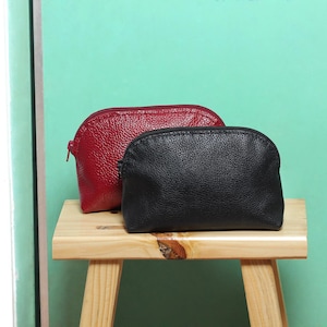 Women clutch bag,Small leather pouch,Leather Clutch Purse,Wedding bag,Genuine Leather makeup bag