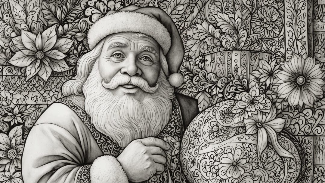100 Christmas-themed Coloring Pages – Fun for Kids & Adults | Printable ...