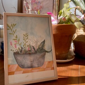 Handmade botanical watercolour