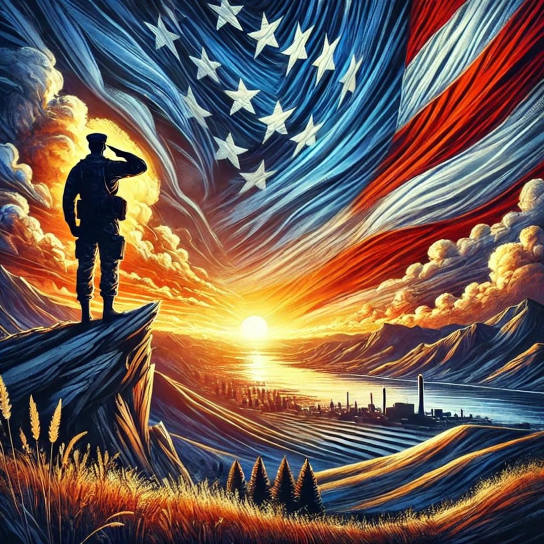 Patriotic Soldier Wall Art | American Flag Digital Print | Military ...