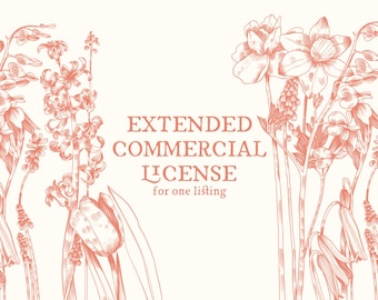 Extended Commercial License for One Listing, Unlimited Physical Use, No Credit Required