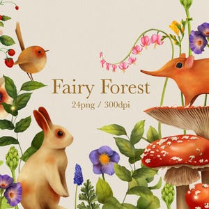 Blumen und Tiere Png, Wildblumen, Blumenrahmen, Feen Tier Clipart, Grenzen, Vögel, Kaninchen, Wildblumen Clipart, Feenwald Png
