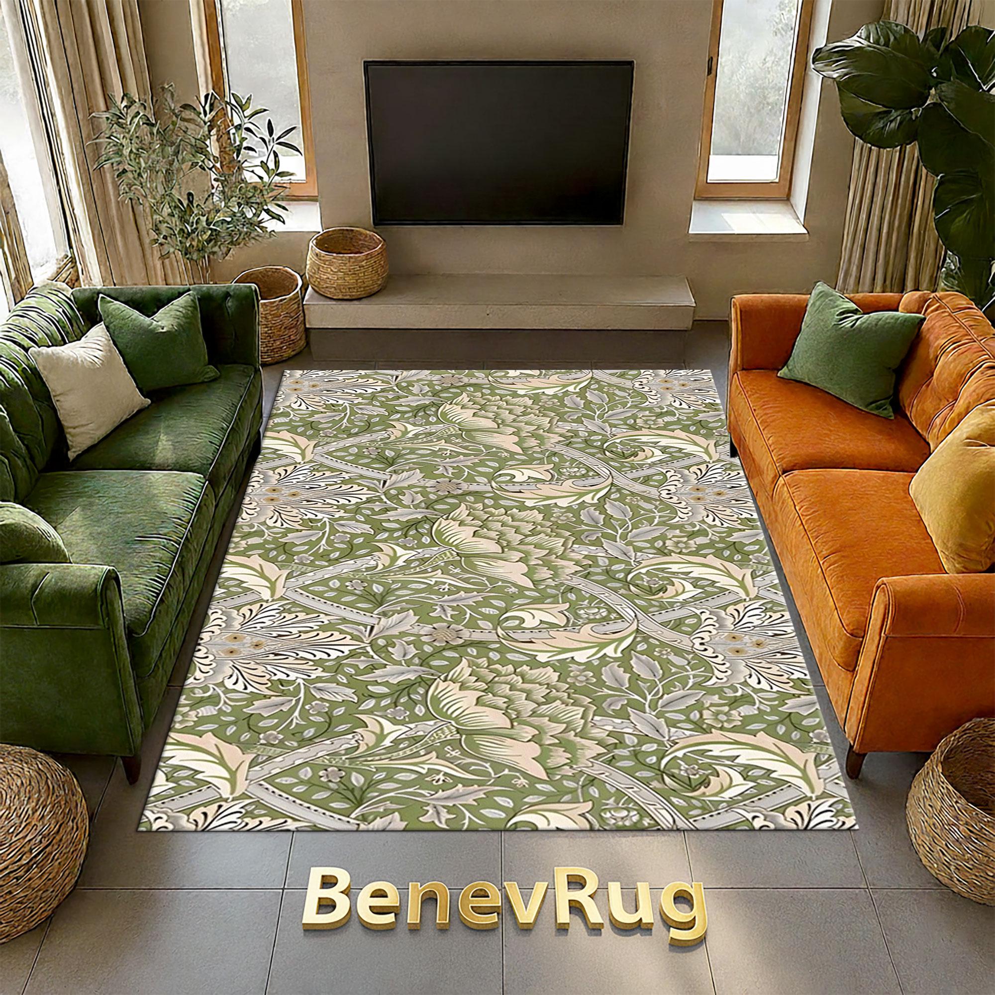 William Morris Windrush Rug: Smithsonian Artistic Bamboo Area Rug