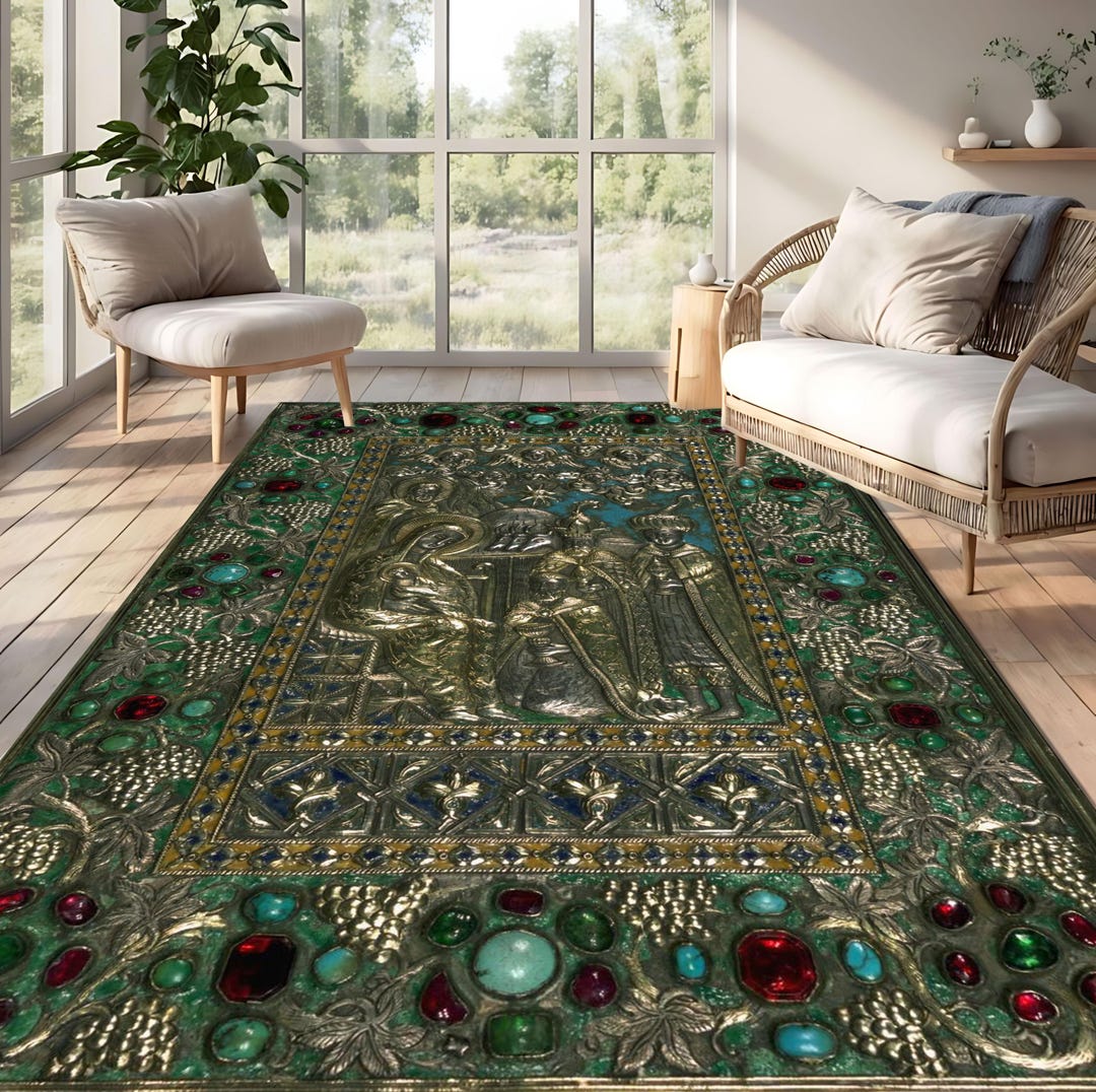 Armenian Bible Cover Rug: Antique Retro Decor, Church Wall Art - Etsy