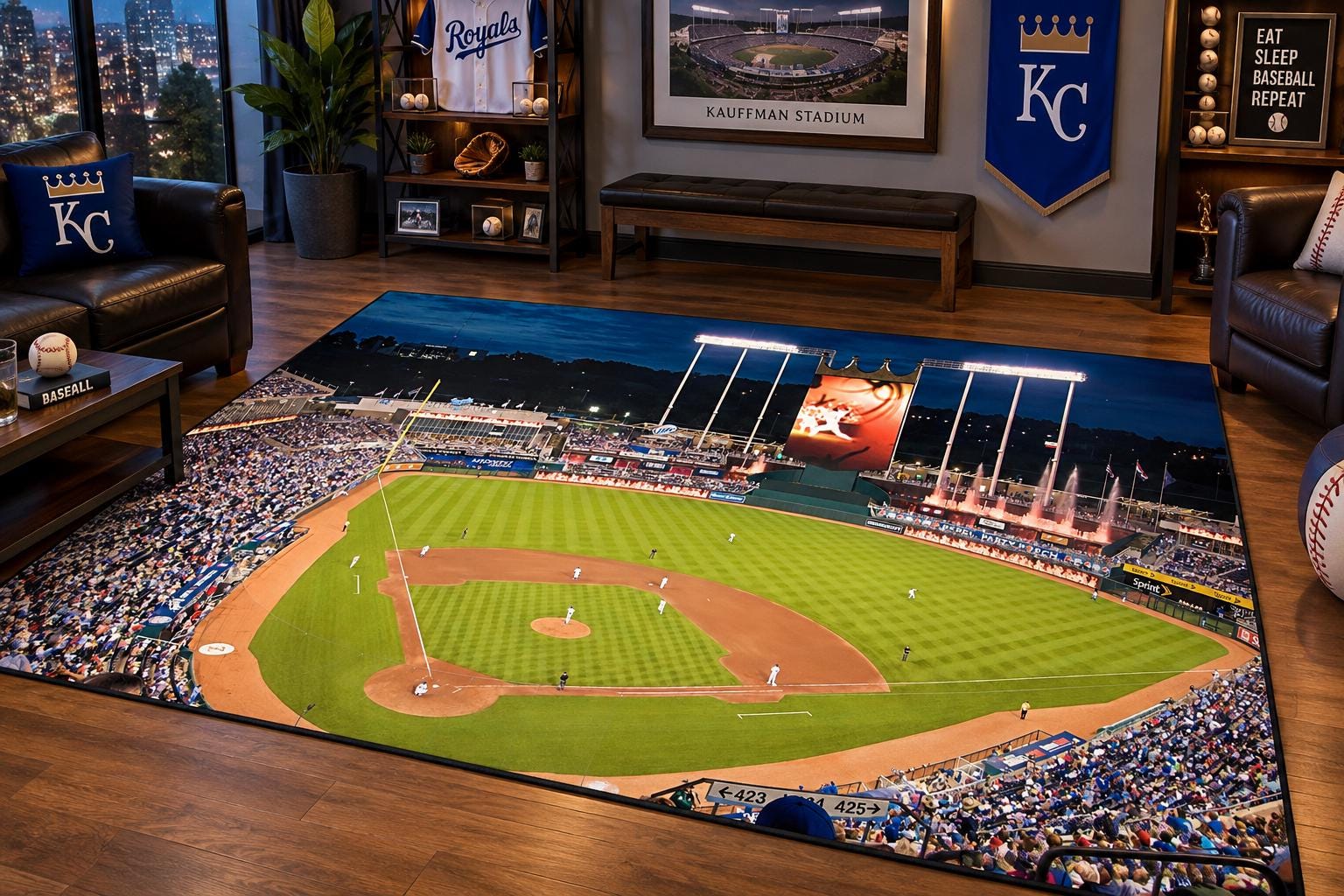 Baseball Stadium Rug - Etsy