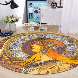 Astrologie Raum Dekor, Astrologie Teppich, Sonne Mond Teppich, Kreis Teppich, Moderner Teppich, Personalisierte Geschenke, Waschbar Teppich, Große Teppiche, Horoskop Teppich