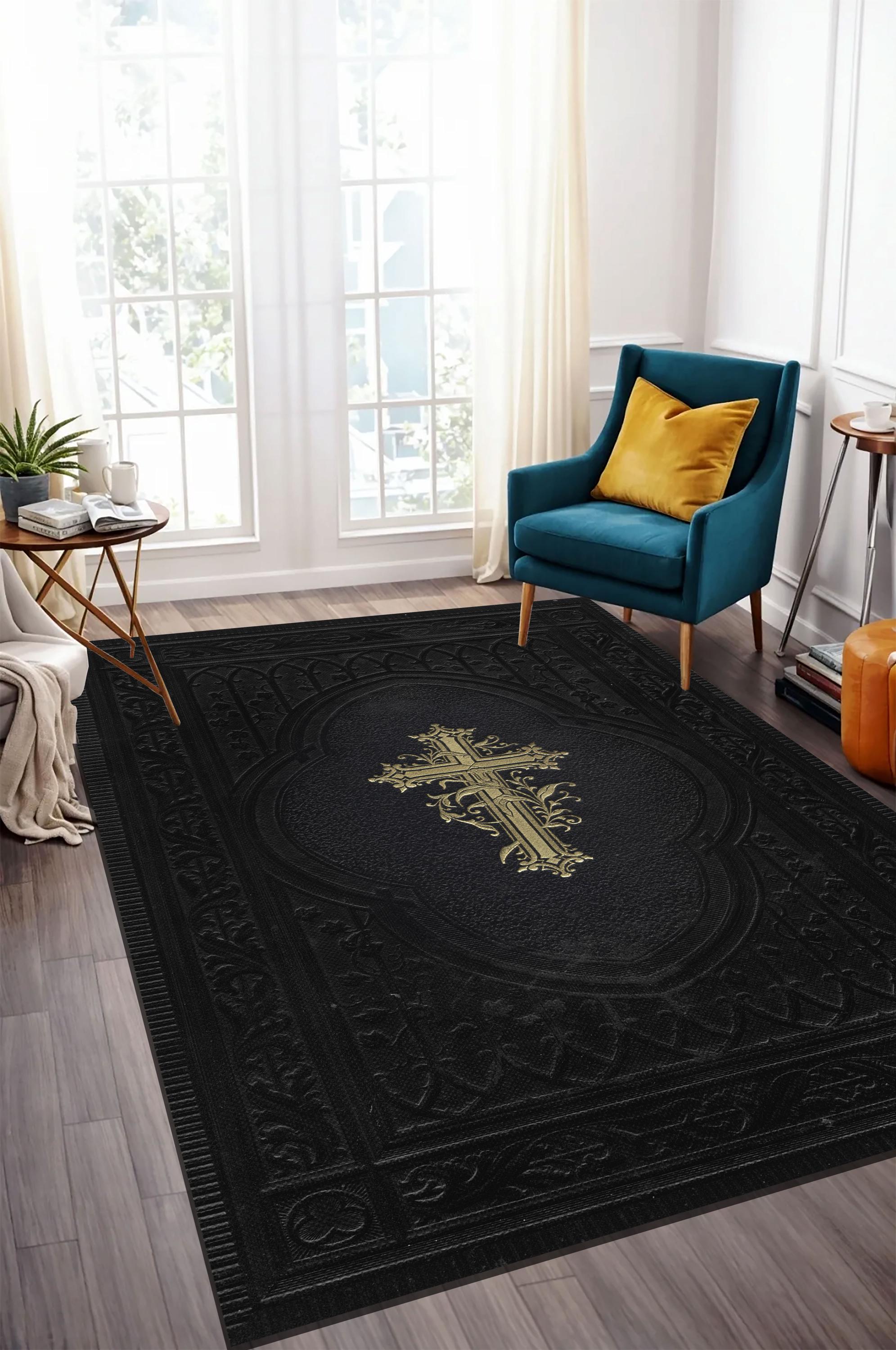 Pulpit Rug Christ Cross Prayer Rug: Retro Church Decor, Cathedral Rugs - Etsy