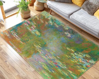 Monet Water Lily Pond Rug: Art Institute of Chicago, Modern Decor
