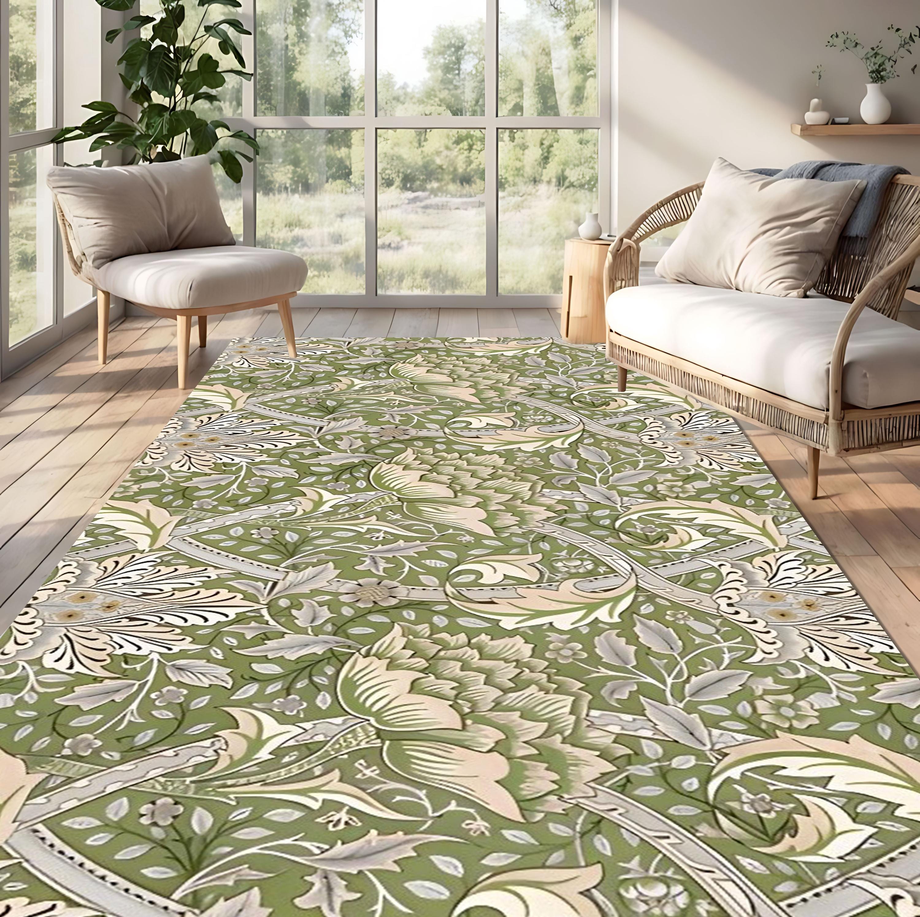William Morris Windrush Rug: Smithsonian Artistic Bamboo Area Rug