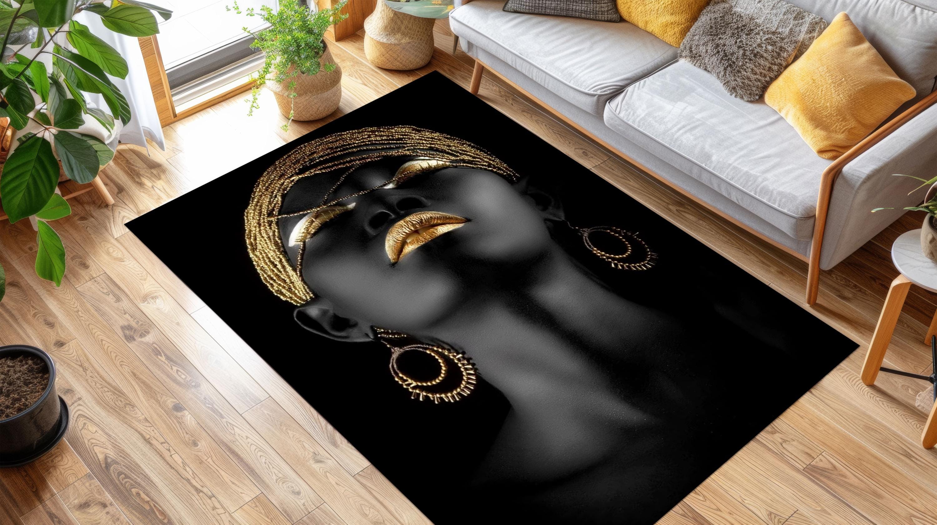 African Wall Rug African Women Rug Art, African Women Brave Colors, African Women Brave ...