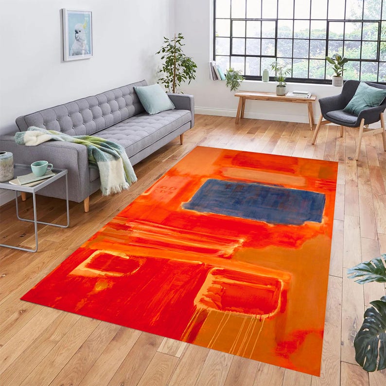 Mark Rothko Rugs The Art of Mark Rothko, Bamboo Rug, Aesthetic Decor, Abstract Art ...