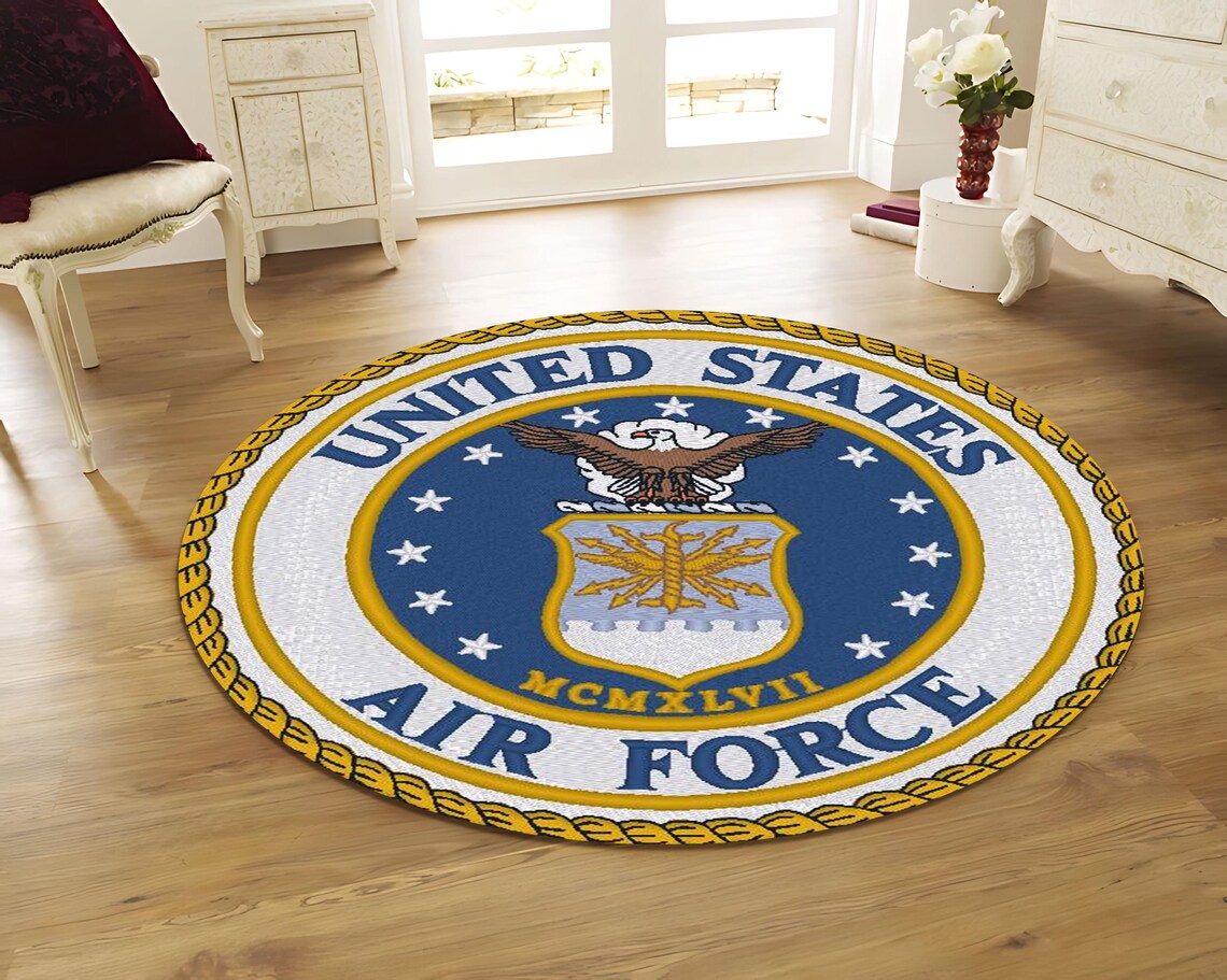Air Force Emblem Rug: US Military Logo, Office Decors - Etsy