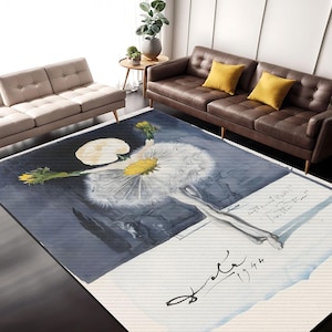 Salvador Dali Dandelion Dancer 1948, Abstract Art, Salvador Dali Reproduction Print, Artistic Rug, Famous Paintings, Gift For Art Lovers