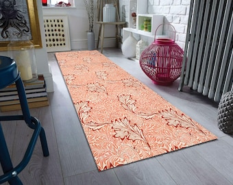 Alfombra de corredor de bambú Apple de William Morris: estilo Art Nouveau vintage
