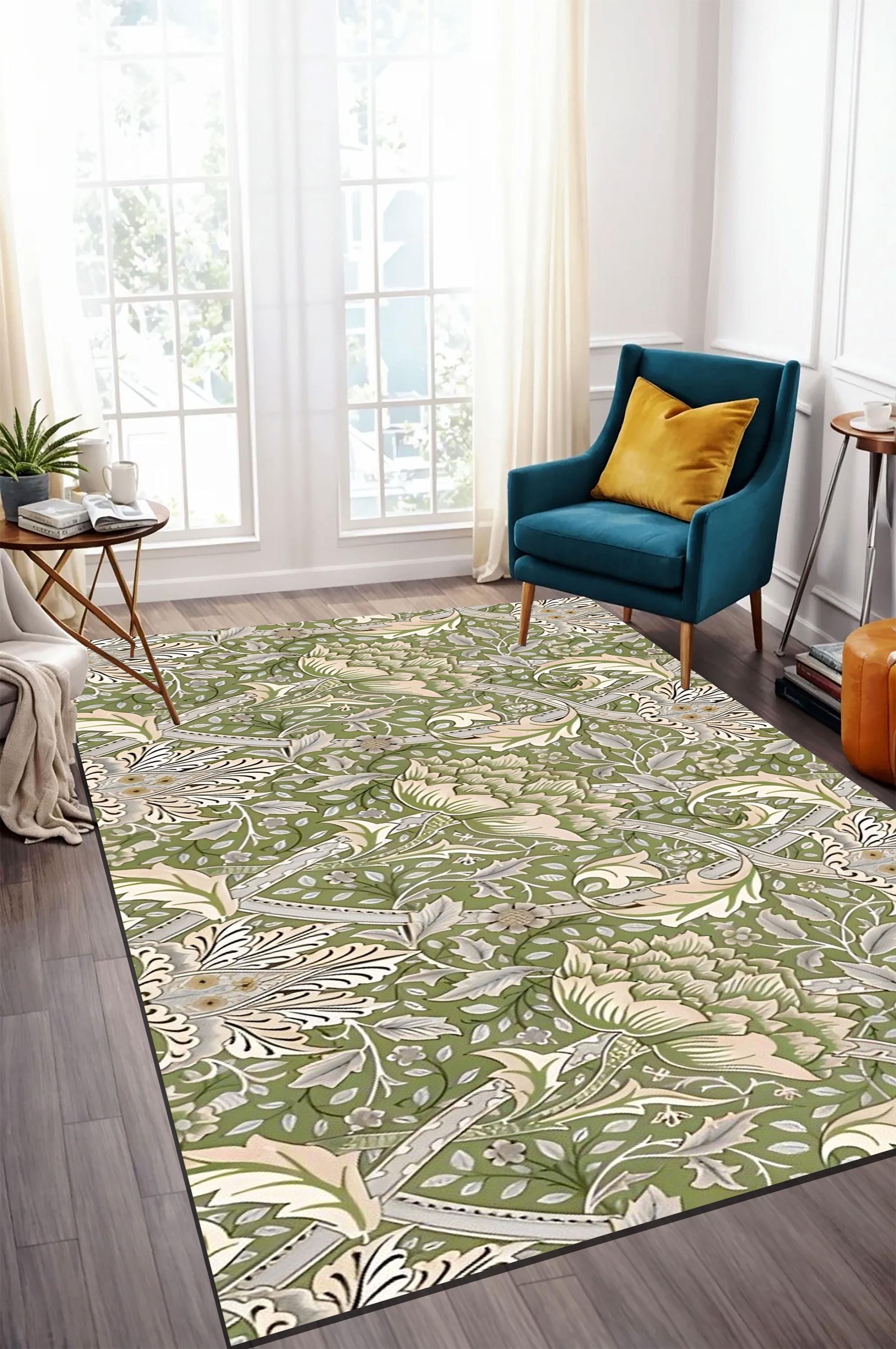 William Morris Windrush Rug: Smithsonian Artistic Bamboo Area Rug