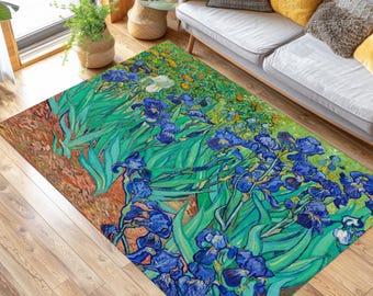 Van Gogh Irismatta: Berömd målning, konstnärlig heminredning