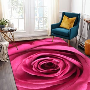 Alfombra de rosas, rosa roja, rosa rosa, colorida, rosa, regalo especial, decoración del hogar, sala de estar, regalo para él, oficina.