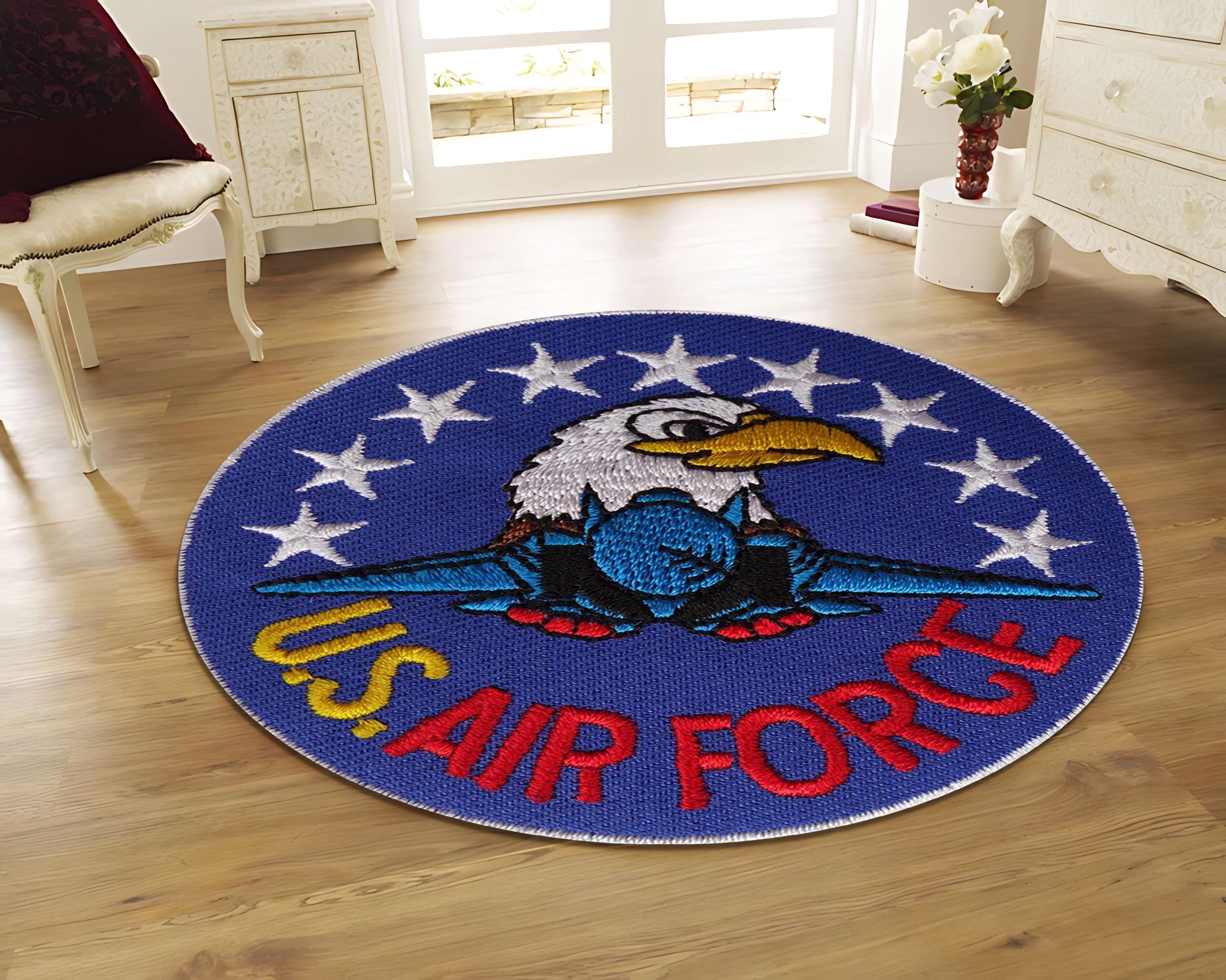 アメリカ製 vintage ラグ カーペット エアフォース アメリカ空軍