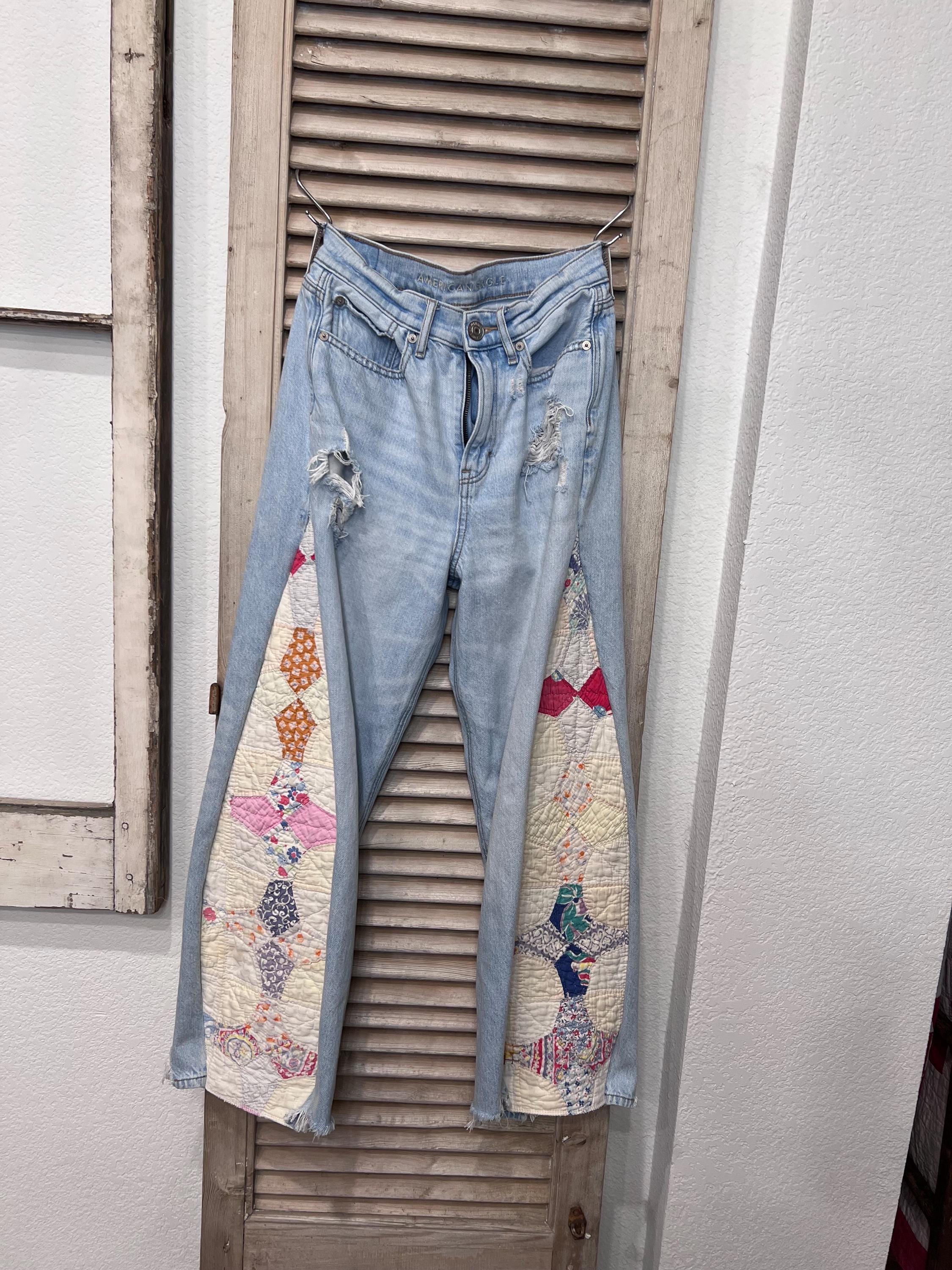 Cute Vintage Quilt Jeans                   size 4