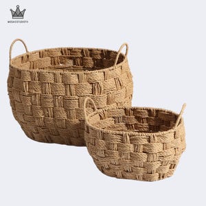 Cotton Rope Storage Basket,Rope Cotton Basket,Rectangle Storage Basket,Organizer Basket,Kitchen Basket,Fruit Basket,Woven Basket,Home