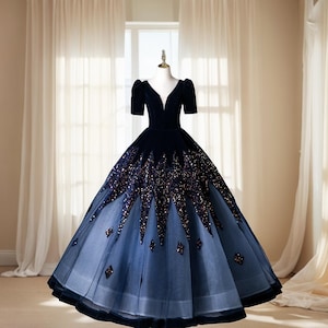 V Neck Prom Dress Etsy UK