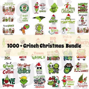 1000+ Mega Bundle PNG SVG Grinch Christmas, Grinch Png Svg, Christmas Bundle Svg Png, Grinch Christmas Svg Bundle, Grinch Christmas Png