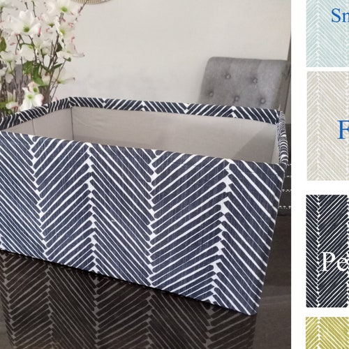 Collapsible Storage Bin in Your Custom Size Etsy