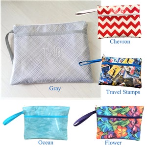 Personalized Wet Bag, Swimsuit Bag with Pocket