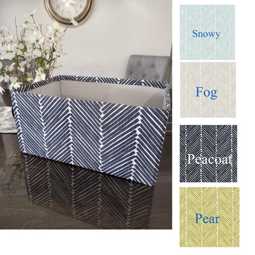 Collapsible Storage Bin in Your Custom Size Etsy