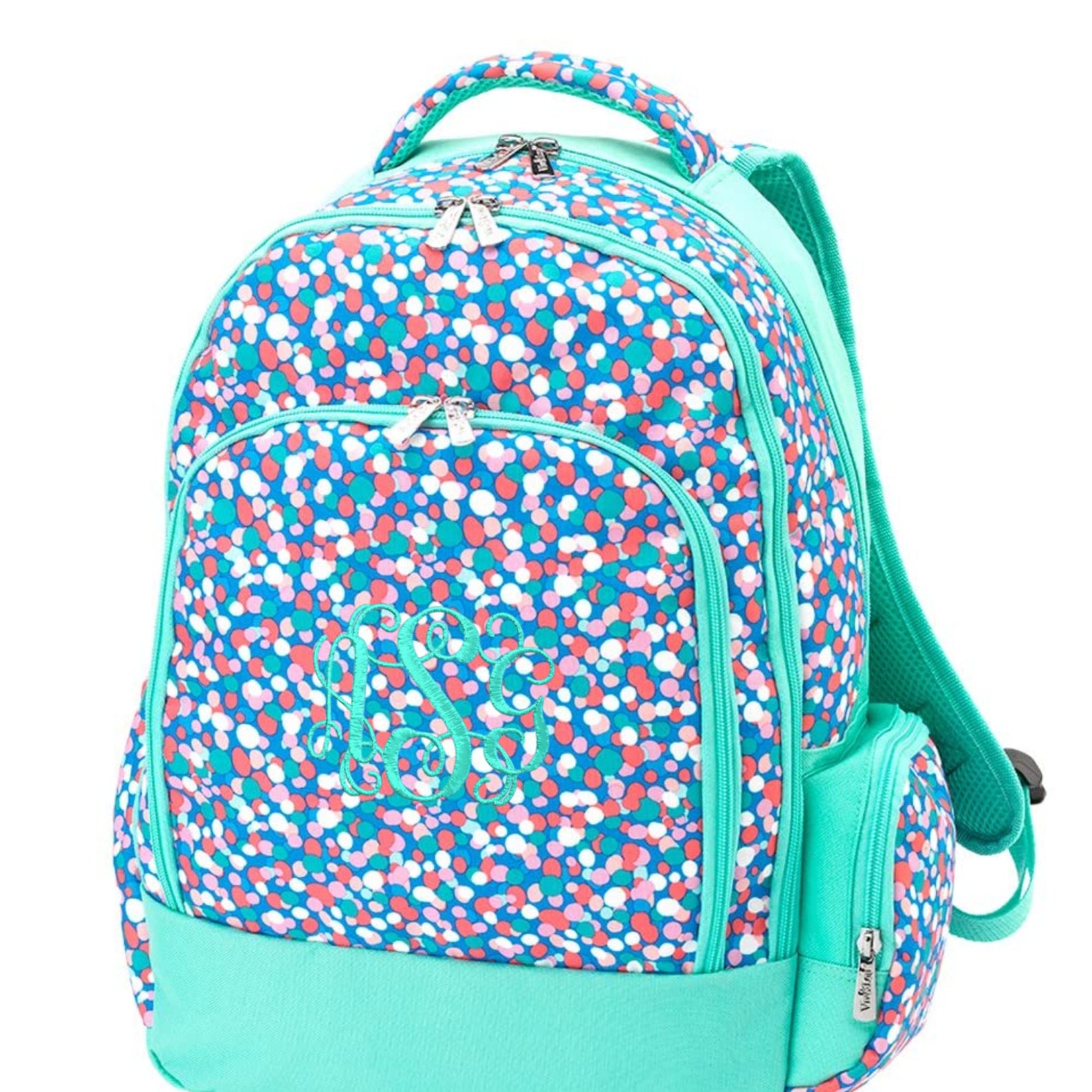 Clearance Kids Monogrammed Backpack Girls confetti print Etsy
