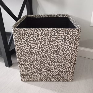 Leopard Print Storage Bin in your Custom Size