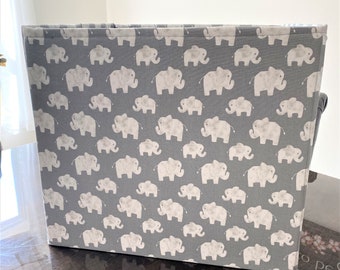 Custom Storage Bin in Elephant Print