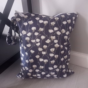 BlueCotton Print Wet Bag, Swimsuit or Cloth Diaper Bag