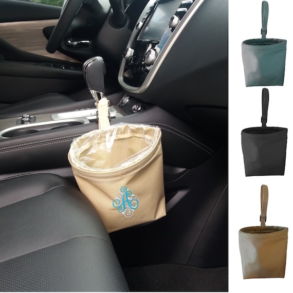 Car Trash Bag, Automobile Litter Bag Can Be Personalized With Embroidered  Monogram, Car Trash Bin 