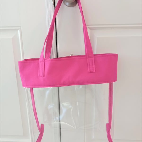 Personalized Clear See Through Tote Bag