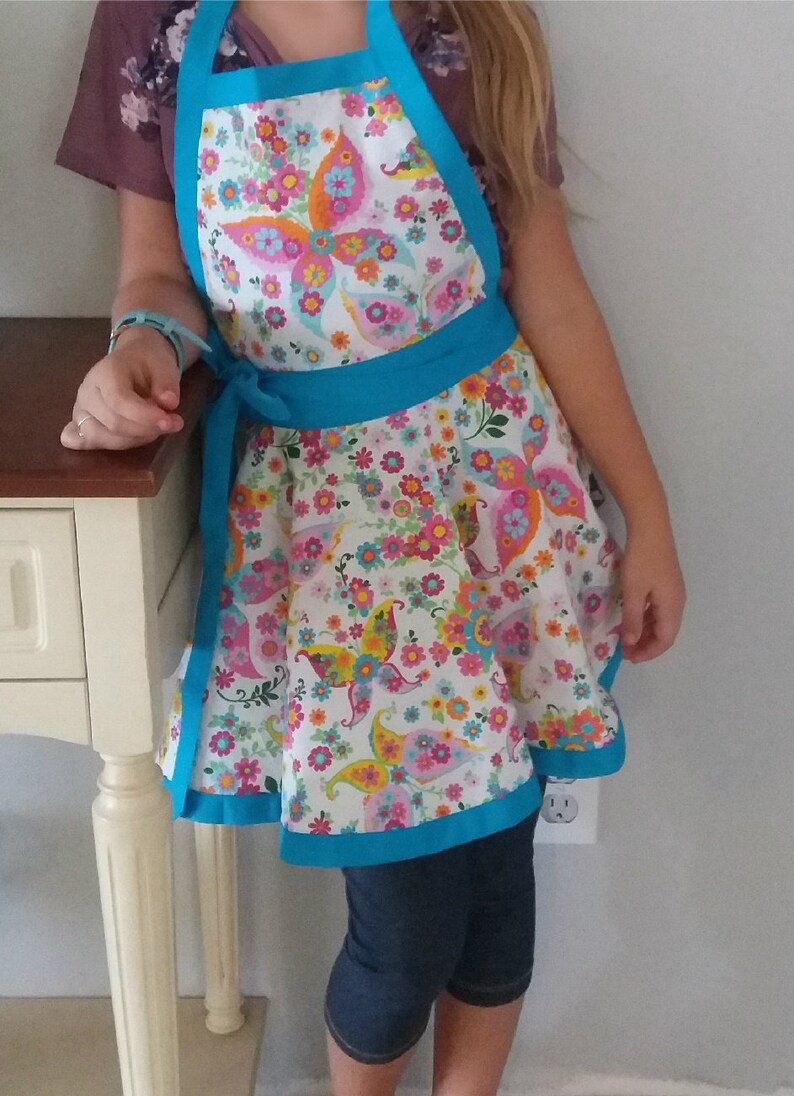 Kids Apron Personalized Girls Apron Embroidered Kids Apron Etsy