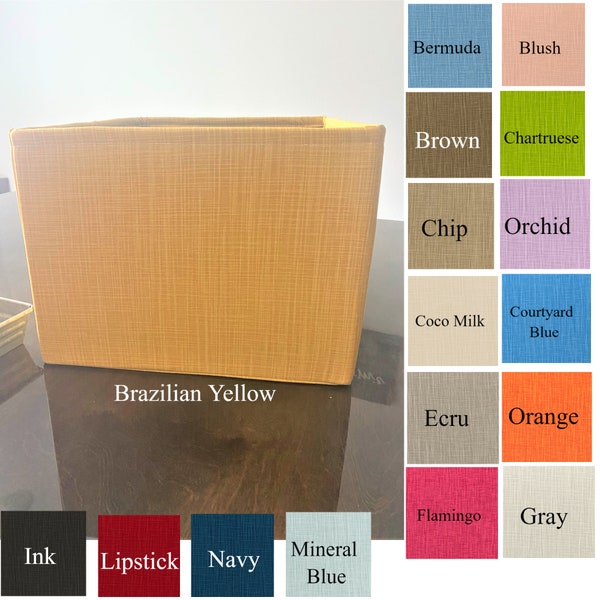 Solid Color Storage Bin in your custom size