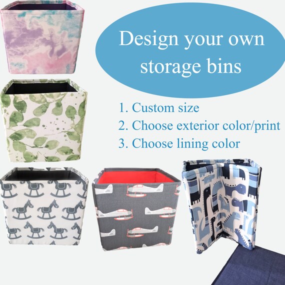 Design Your Own Custom Storage Bin Etsy