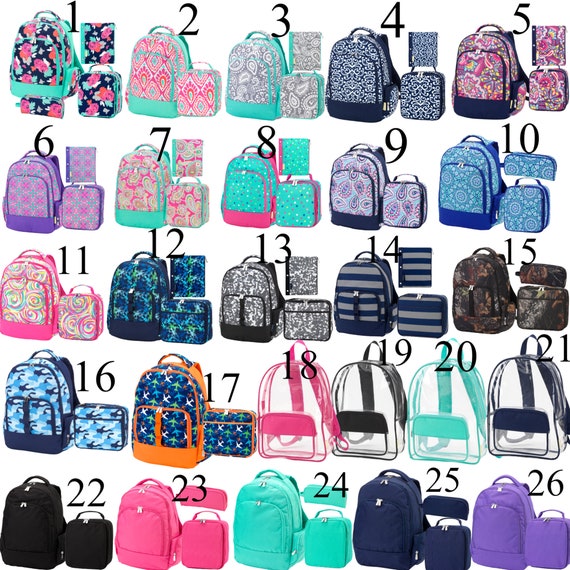 kids backpacks and lunch bags