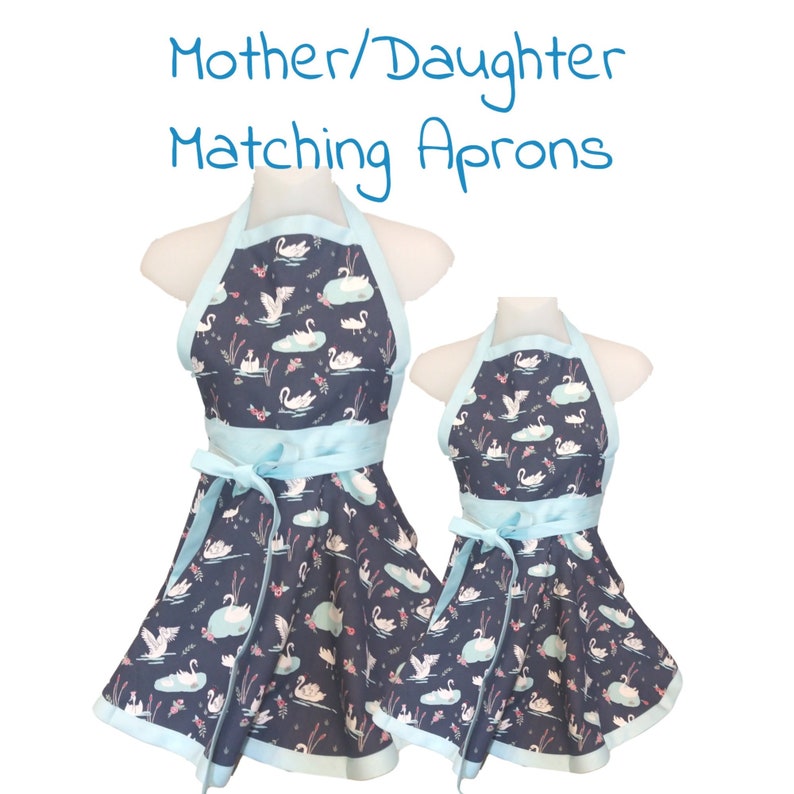 Mom and Daughter Matching Aprons Mommy and Me Aprons Free Personalization Gift for Mom Personalized Mothers Day Mother Daughter Aprons