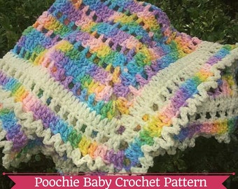 PATTERN - Small Crochet Blanket for Preemies, Newborns or Reborn Babies