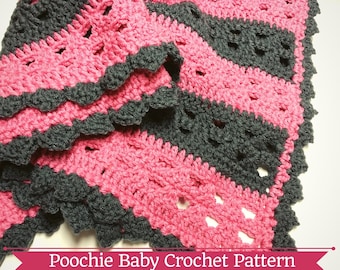 PATTERN - Two Skein Crochet Receiving Blanket