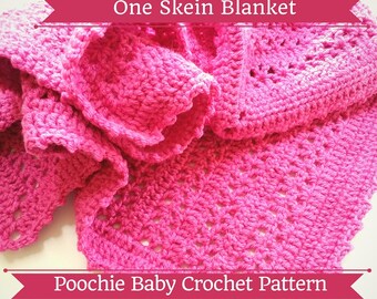 PATTERN - One Skein Blanket for Babies