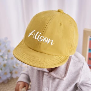 Personalized Baby Summer Matching Baseball Hat, Personalized Embroidered Kids Summer Sun Hat, Monogram Custom Summer Hat, Baby Shower Gift