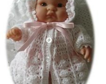 8 inch Itty Bitty Doll Crochet Pattern 4 piece - Jasmine